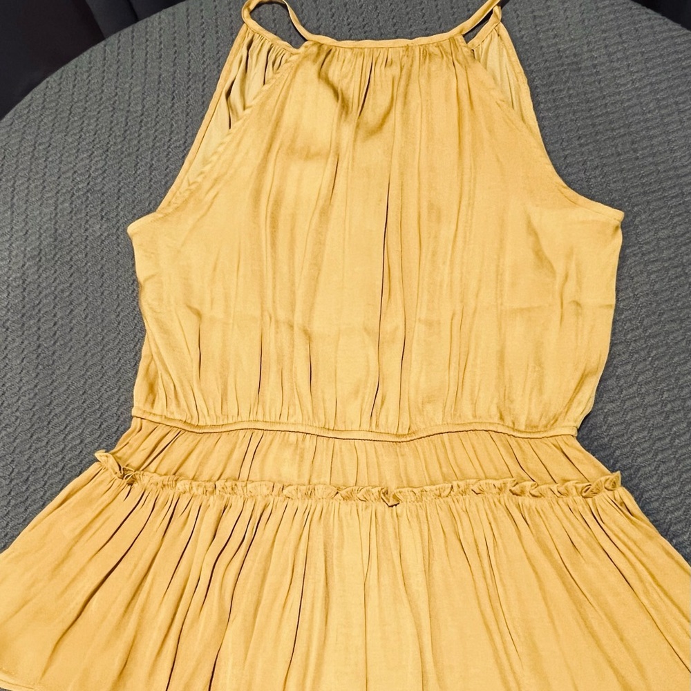 Tahari Tank Top Yellow Marigold Sleeveless Blouse